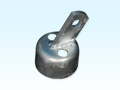 Combo Rail End  - Pressed Steel - 2 Hole