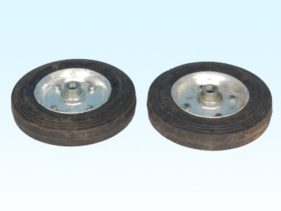 Rubber Wheels – Steel Hub with Bearings